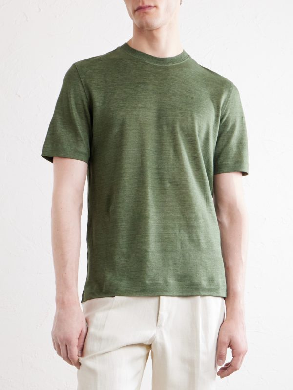 Oasi Knitted Linen T-Shirt - FR Oasi Knitted Linen T-Shirt - FR