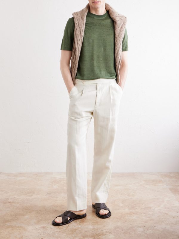 Oasi Knitted Linen T-Shirt - OU Oasi Knitted Linen T-Shirt - OU