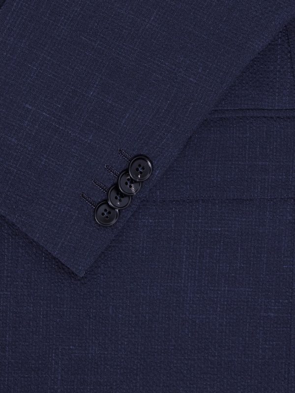 Wool, Silk and Linen-Blend Seersucker Jacket - E1 Wool, Silk and Linen-Blend Seersucker Jacket - E1
