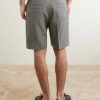 Oasi Straight-Leg Linen Shorts - BK Oasi Straight-Leg Linen Shorts - BK