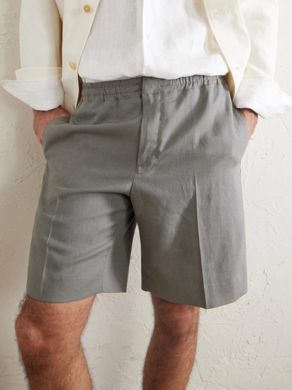 Oasi Straight-Leg Linen Shorts - CU Oasi Straight-Leg Linen Shorts - CU