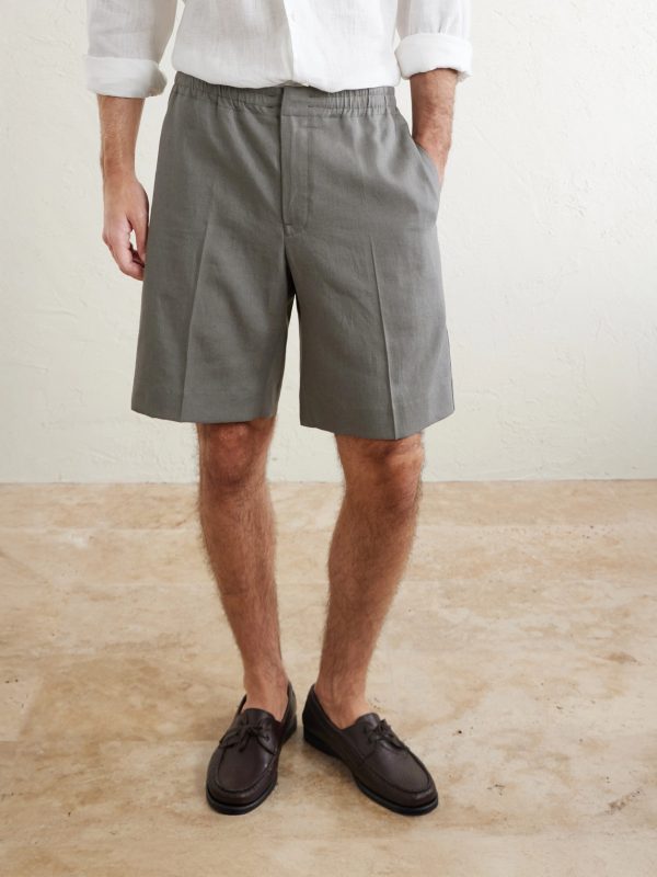 Oasi Straight-Leg Linen Shorts - FR Oasi Straight-Leg Linen Shorts - FR