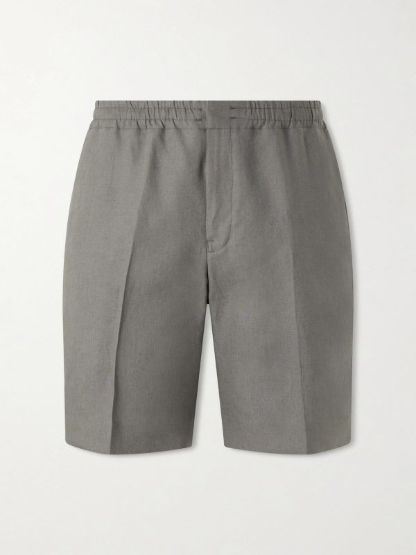 Oasi Straight-Leg Linen Shorts Oasi Straight-Leg Linen Shorts
