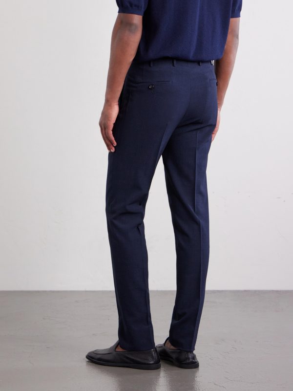 Straight-Leg Wool, Silk and Linen-Blend Seersucker Trousers - BK Straight-Leg Wool, Silk and Linen-Blend Seersucker Trousers - BK