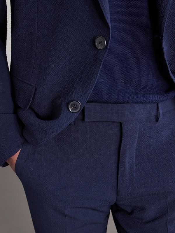 Straight-Leg Wool, Silk and Linen-Blend Seersucker Trousers - CU Straight-Leg Wool, Silk and Linen-Blend Seersucker Trousers - CU