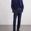 Straight-Leg Wool, Silk and Linen-Blend Seersucker Trousers - OU Straight-Leg Wool, Silk and Linen-Blend Seersucker Trousers - OU