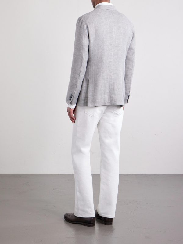 Linen, Wool and Silk-Blend Suit Jacket - BK Linen, Wool and Silk-Blend Suit Jacket - BK