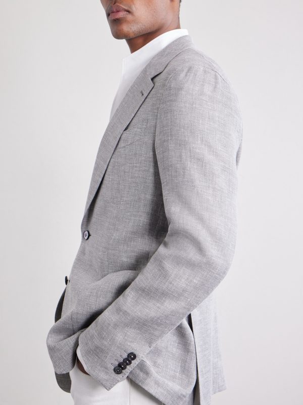 Linen, Wool and Silk-Blend Suit Jacket - CU Linen, Wool and Silk-Blend Suit Jacket - CU