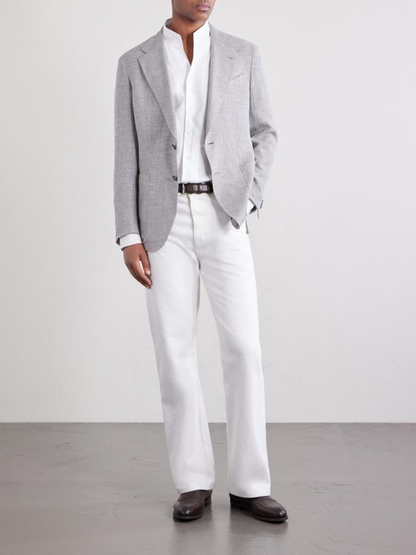 Linen, Wool and Silk-Blend Suit Jacket - OU Linen, Wool and Silk-Blend Suit Jacket - OU