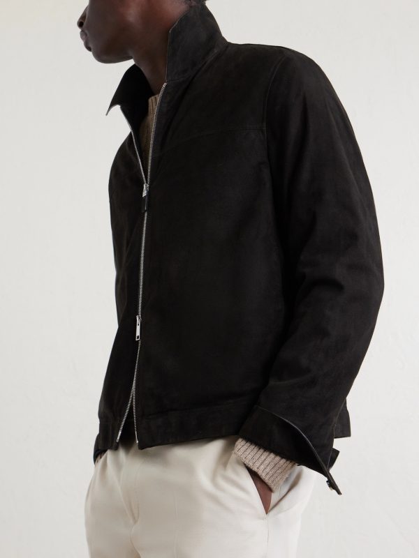 Suede Blouson Jacket - CU Suede Blouson Jacket - CU