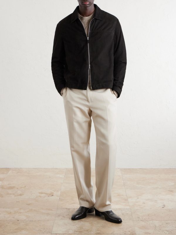 Suede Blouson Jacket - OU Suede Blouson Jacket - OU