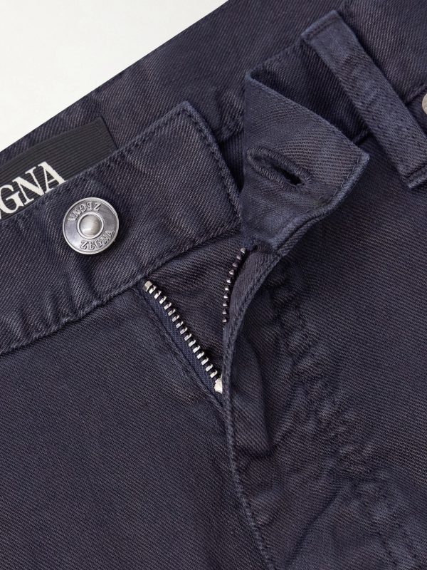 Straight-Leg Linen and Cotton-Blend Jeans - E1 Straight-Leg Linen and Cotton-Blend Jeans - E1
