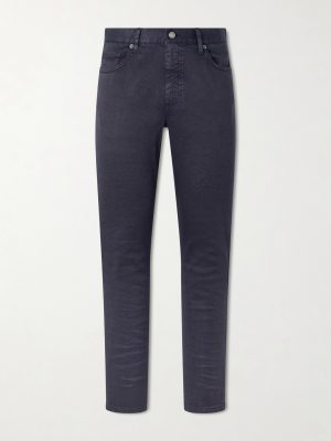 Straight-Leg Linen and Cotton-Blend Jeans