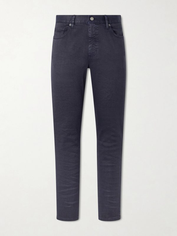 Straight-Leg Linen and Cotton-Blend Jeans Straight-Leg Linen and Cotton-Blend Jeans
