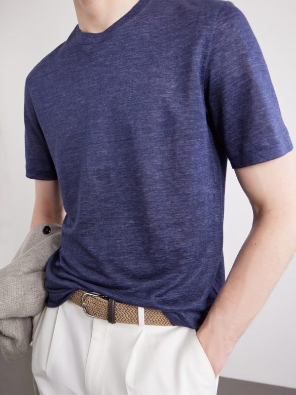 Oasi Knitted Linen T-Shirt - CU Oasi Knitted Linen T-Shirt - CU
