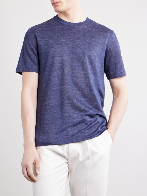 Oasi Knitted Linen T-Shirt - FR Oasi Knitted Linen T-Shirt - FR