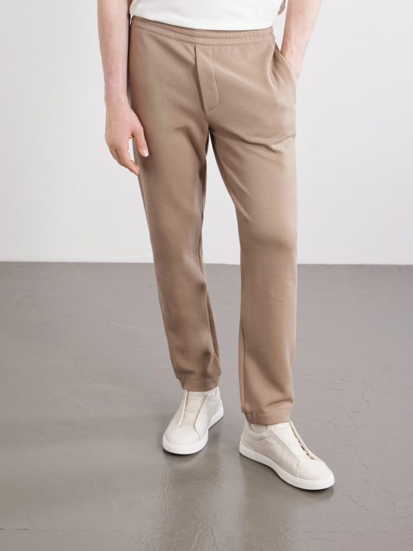 Straight-Leg Honeycomb-Knit Cotton, Wool and Silk-Blend Sweatpants - FR