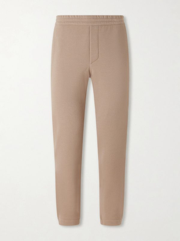 Straight-Leg Honeycomb-Knit Cotton, Wool and Silk-Blend Sweatpants