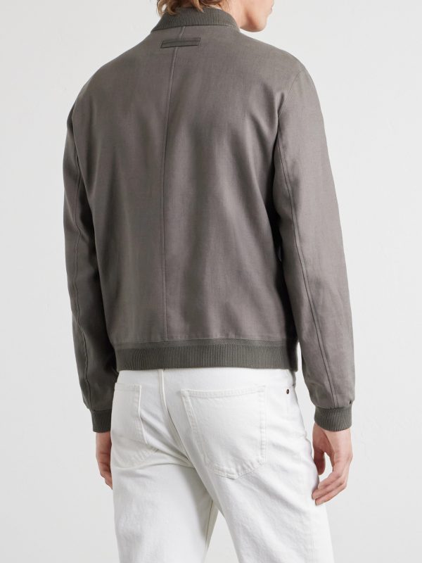 Oasi Linen Bomber Jacket - BK