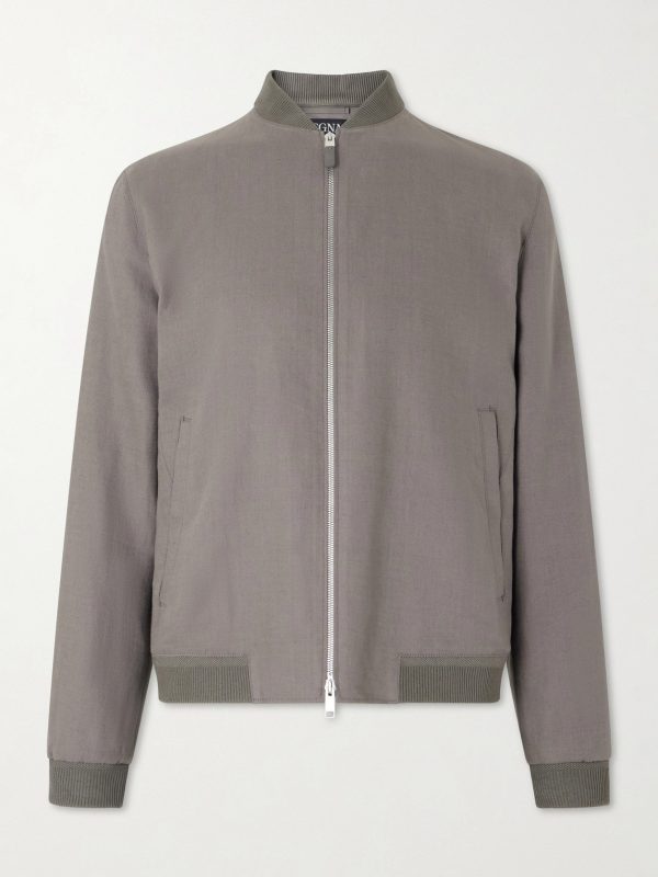 Oasi Linen Bomber Jacket
