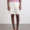 Straight-Leg Pleated Linen Drawstring Shorts - FR Straight-Leg Pleated Linen Drawstring Shorts - FR