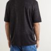 Oasi Linen Polo Shirt - BK Oasi Linen Polo Shirt - BK
