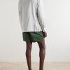 Striped Camp-Collar Silk Shirt - BK Striped Camp-Collar Silk Shirt - BK