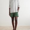 Striped Camp-Collar Silk Shirt - OU Striped Camp-Collar Silk Shirt - OU