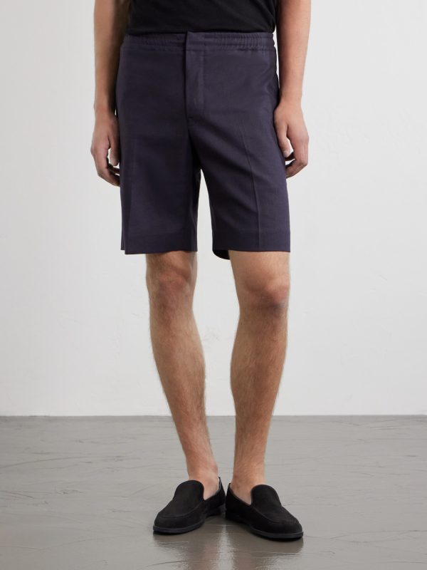 Oasi Straight-Leg Linen Shorts - FR