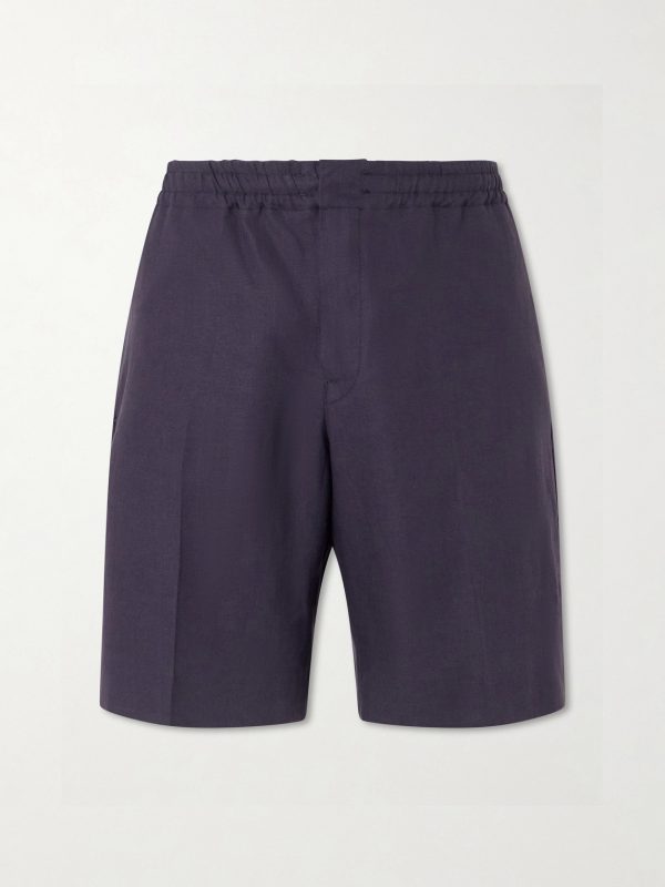 Oasi Straight-Leg Linen Shorts