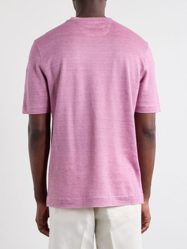 Knitted Linen T-Shirt - BK Knitted Linen T-Shirt - BK
