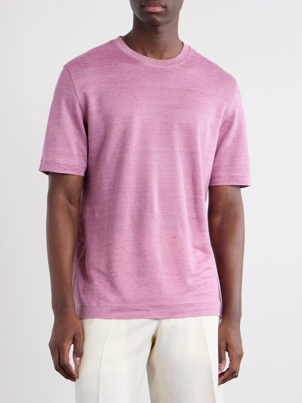 Knitted Linen T-Shirt - FR Knitted Linen T-Shirt - FR