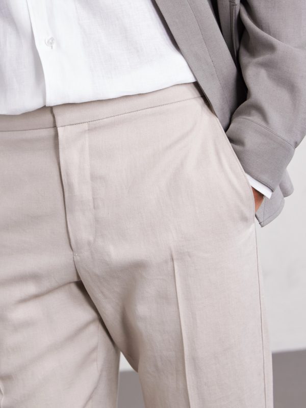 Straight-Leg Linen Trousers - CU Straight-Leg Linen Trousers - CU