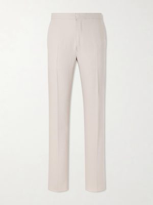 Straight-Leg Linen Trousers