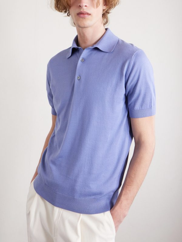 Slim-Fit Cotton Polo Shirt - FR