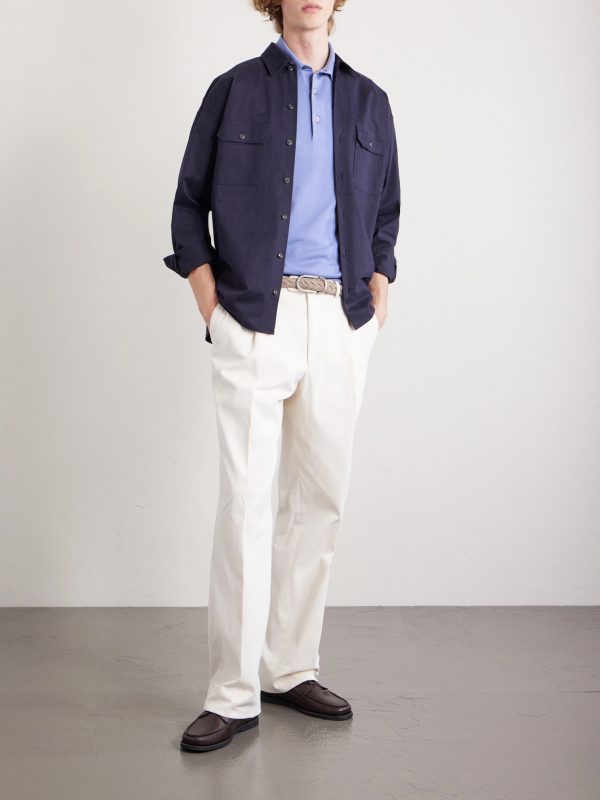 Slim-Fit Cotton Polo Shirt - OU