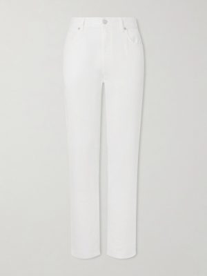 Straight-Leg Linen and Cotton-Blend Trousers