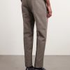 Pleated Cotton and Linen-Blend Trousers - BK