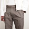 Pleated Cotton and Linen-Blend Trousers - CU