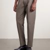 Pleated Cotton and Linen-Blend Trousers - FR