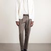 Pleated Cotton and Linen-Blend Trousers - OU