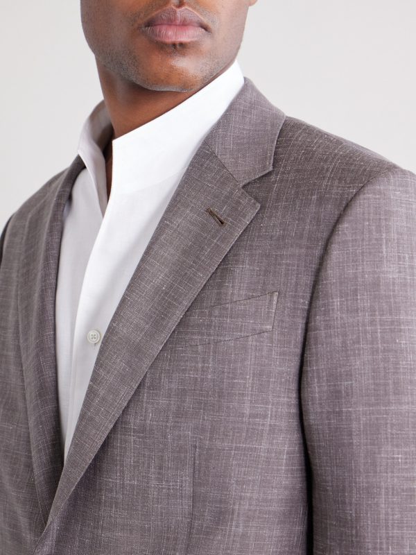 Prince of Wales Checked Wool, Silk and Linen-Blend Suit Jacket - CU Prince of Wales Checked Wool, Silk and Linen-Blend Suit Jacket - CU