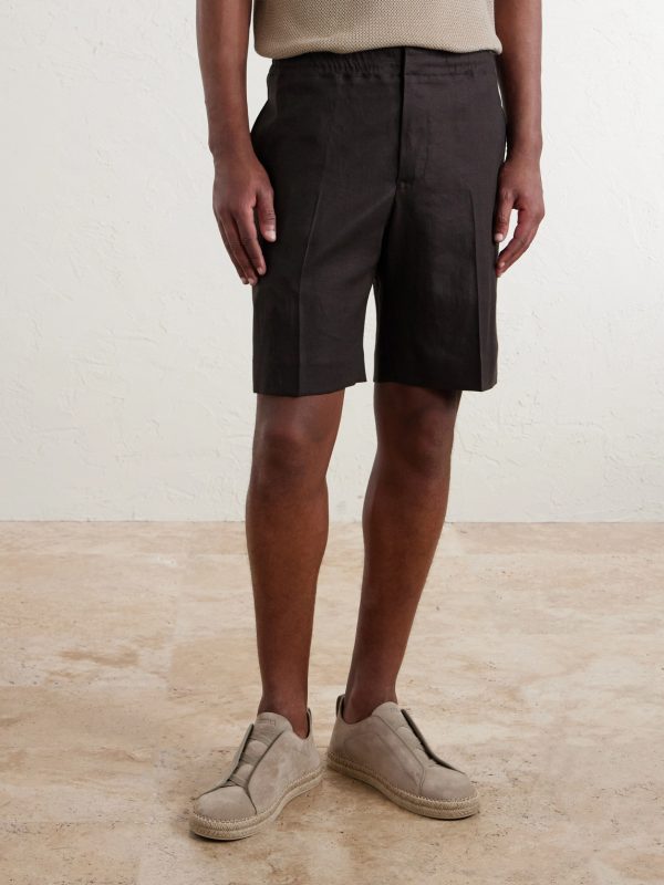 Oasi Straight-Leg Linen Shorts - FR Oasi Straight-Leg Linen Shorts - FR