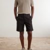 Oasi Straight-Leg Linen Shorts - OU Oasi Straight-Leg Linen Shorts - OU