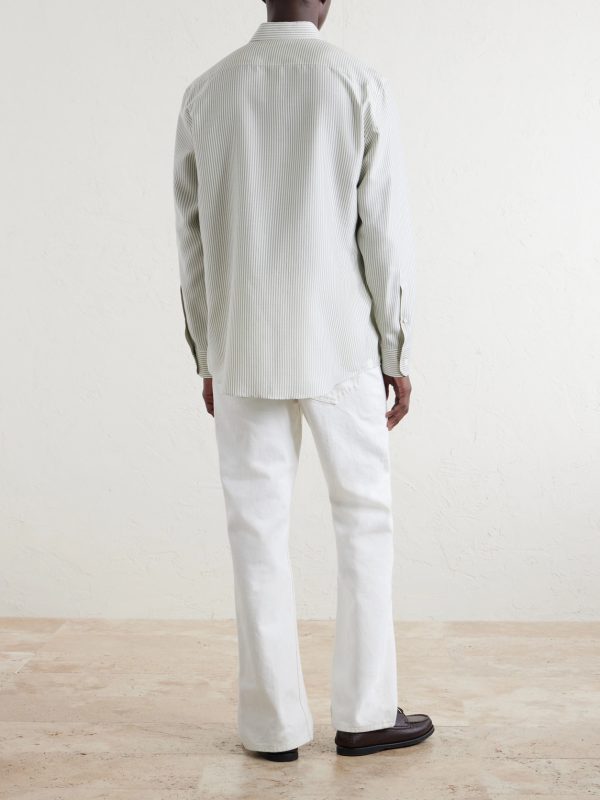 Striped Silk Shirt - BK