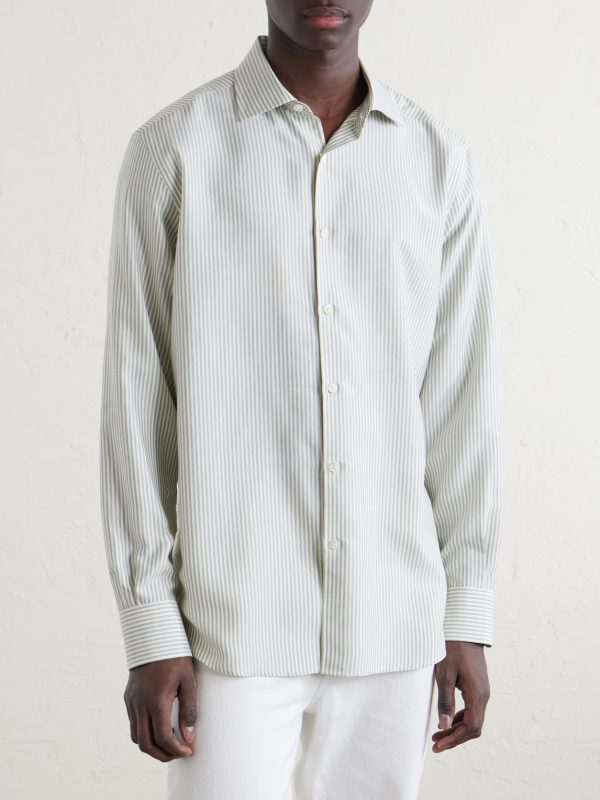 Striped Silk Shirt - FR