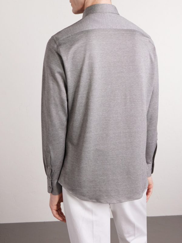 Silk, Linen and Cotton-Blend Shirt - BK