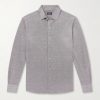 Silk, Linen and Cotton-Blend Shirt