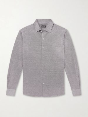 Silk, Linen and Cotton-Blend Shirt Silk, Linen and Cotton-Blend Shirt