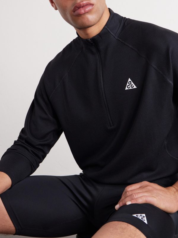 ACG Trail Logo-Print Dri-FIT Half-Zip Running Top - CU ACG Trail Logo-Print Dri-FIT Half-Zip Running Top - CU